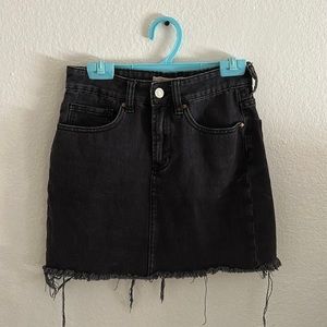 Highwasited Jean Mini skirt